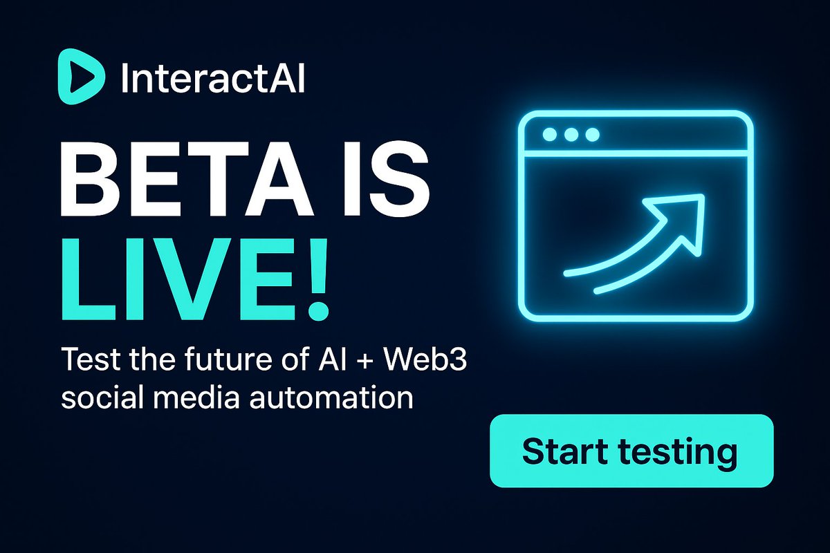InteractAI_Tech's tweet image. 🚀 InteractAI Beta is Live!
Test the future of AI + Web3 social media automation 🎉
✅ AI-powered content generation
✅ Smart scheduling for your posts
✅ 100% Free during beta
Start testing 👉 beta.interactai.tech
Your feedback will shape the future of InteractAI 🙌…