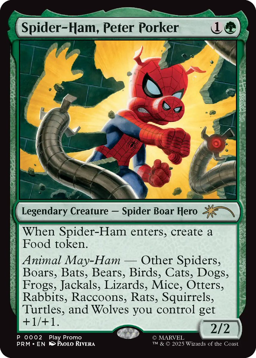 MTG x SPIDER-MAN・プロモ】 《スパイダーハム、ピーター・ポーカー