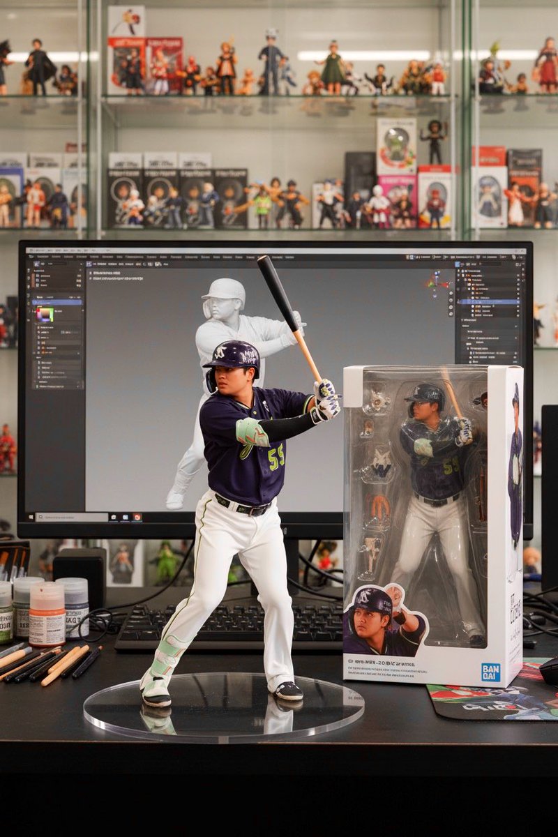 野球選手をAIフィギュア化してみた⚾ ⚾ 由伸が一番カッコイイ！ #高橋