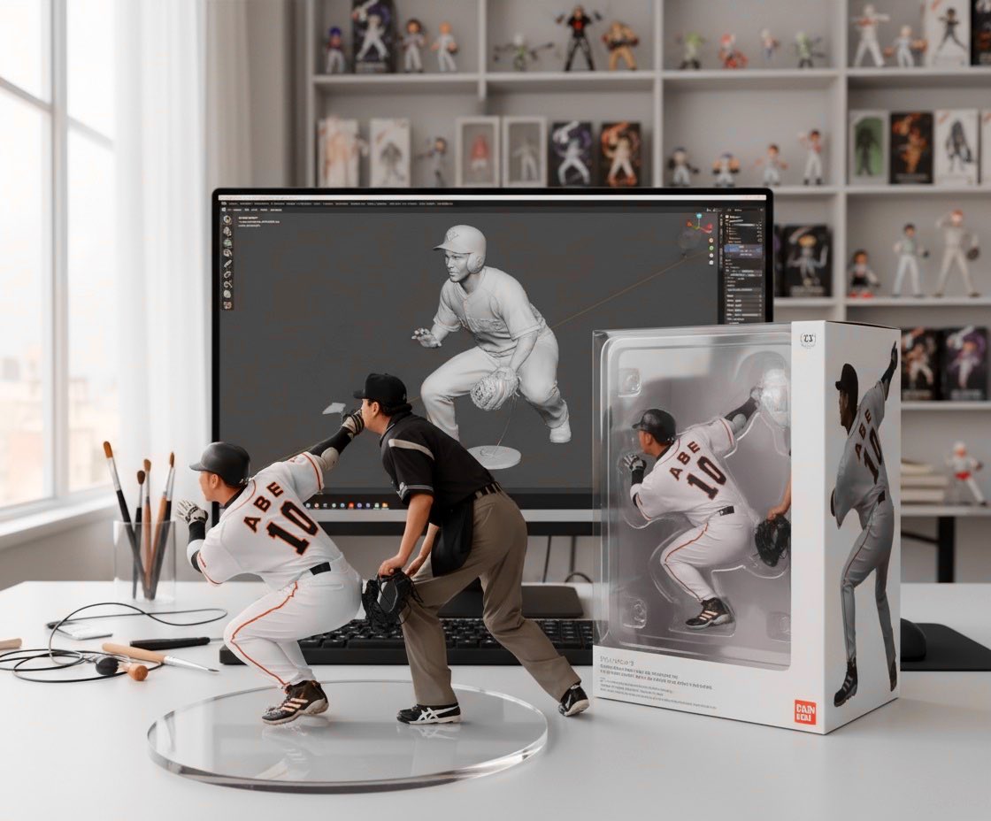 野球選手をAIフィギュア化してみた⚾ ⚾ 由伸が一番カッコイイ！ #高橋