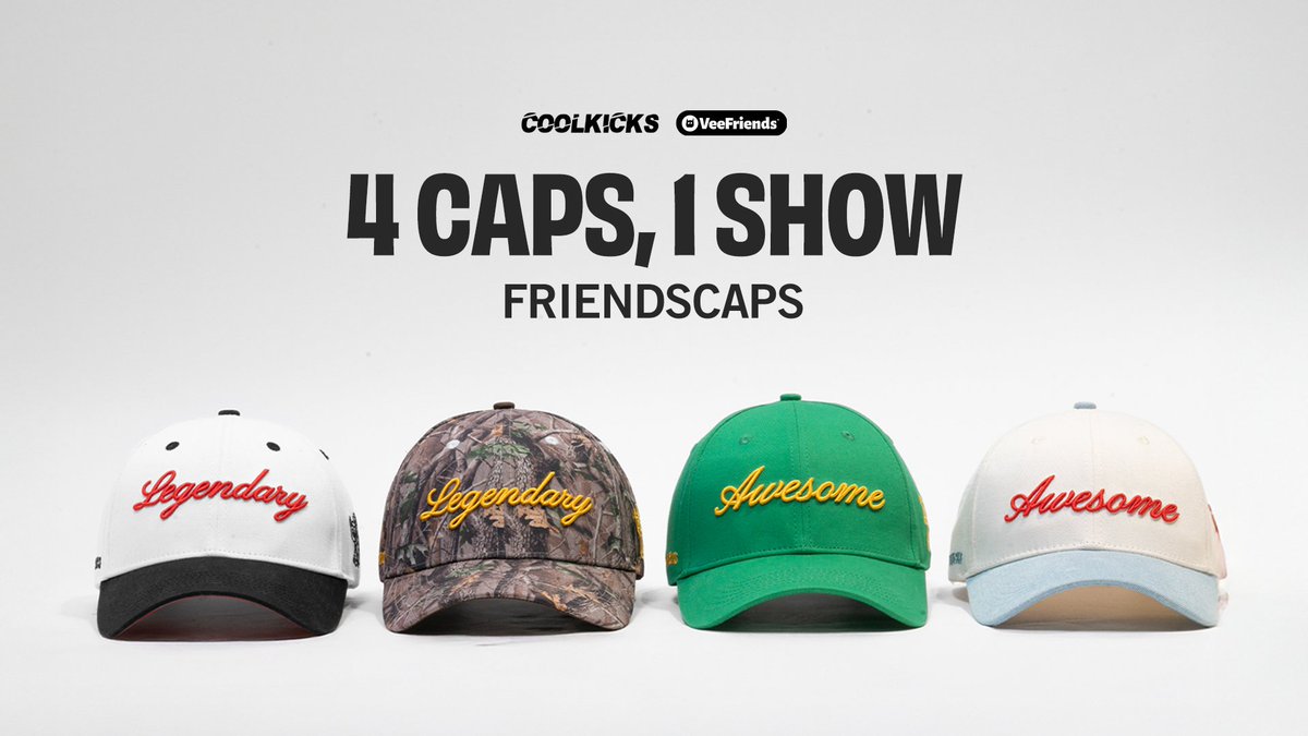 We’re teaming up with renowned sneaker reseller and most followed account on Whatnot - <a href="/Coolkicksla/">Cool Kicks LA</a> to drop four exclusive, limited-edition FriendsCaps during one live show only!

Details below 🧵