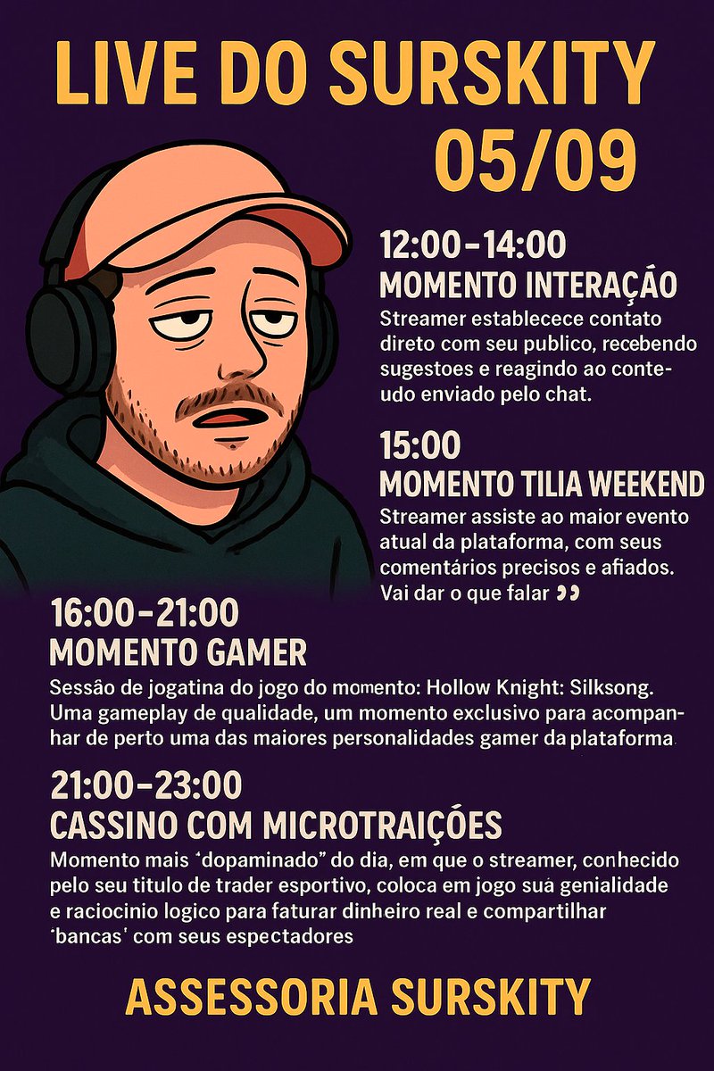 Tavindoabc's tweet photo. Dia especial na live do @surskity repleta de novidades. E aí, vai ficar de fora dessa? 

https://t.co/mLB8OifDE1
https://t.co/QCu1Mk9YQo https://t.co/N1tmmCtDaU