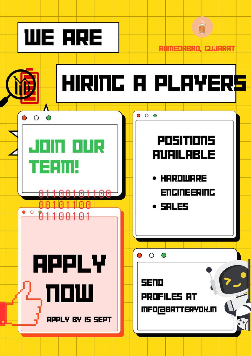 brahma_4u's tweet image. We are hyper accelerating NOW.

To make our battery diagnostics tech GLOBAL.

Seeking A Players for the same.

Do consider to like, RT and share to help us find the right ONES.

@Ajayv93