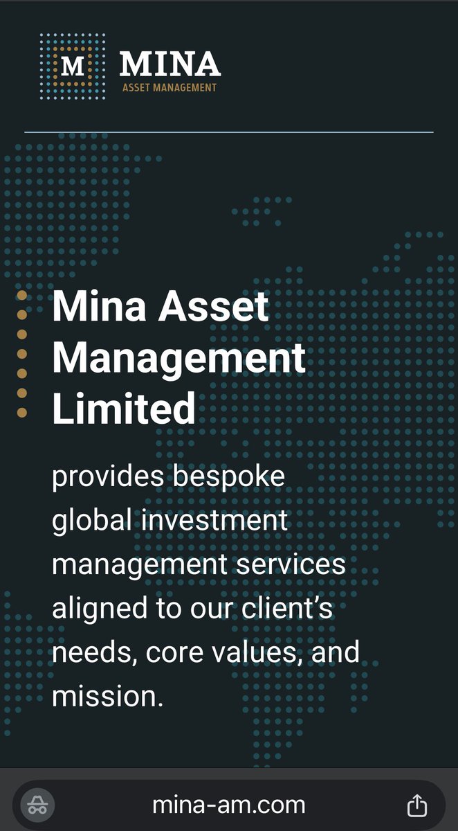 pimitopomo's tweet photo. Mina Asset Management’s website is finally live after more than a year of “coming soon.” Turns out it arrived earlier than Armageddon.
#exjw #ttatt #watchtower #jworg https://t.co/Z90tzmMaFe