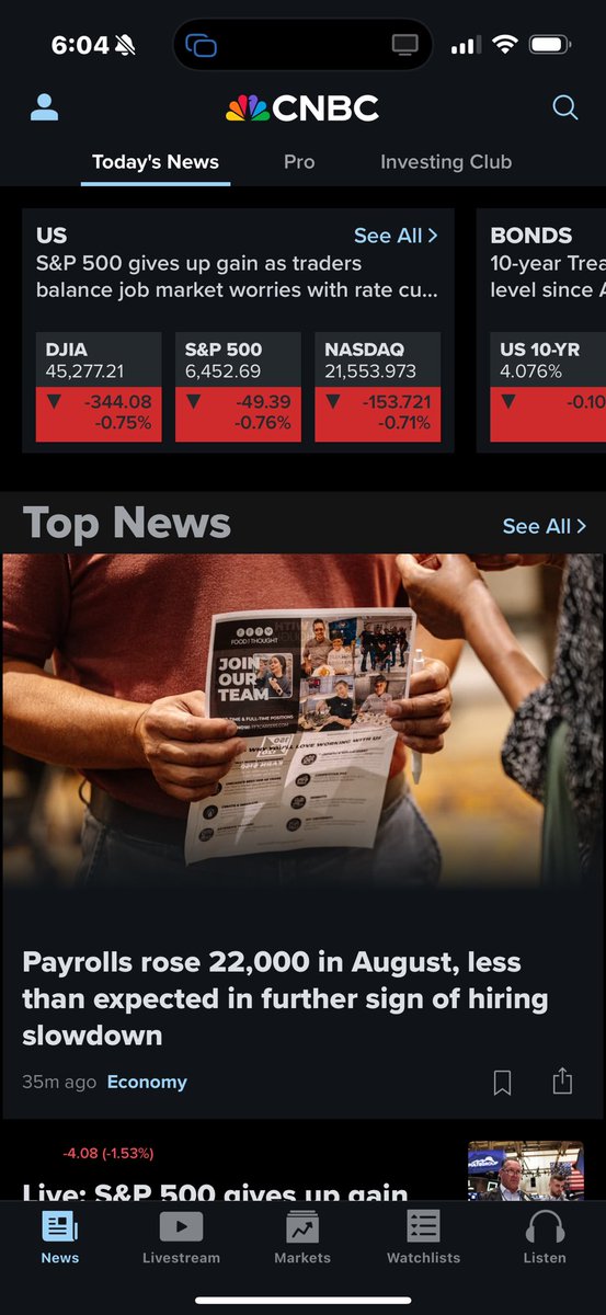 #nonfarmpayroll 
� تقرير الوظائف الأمريكية – أغسطس
• تمت إضافة 22 ألف وظيفة فقط
• التوقعات كانت 75 ألف وظيفة (أقل بكثير)
• إشارة واضحة إلى تباطؤ كبير في سوق العمل
🤷‍♂️ عشان كذا الأسواق نزلت لكن اكد انه سوف يتم خفض الفايدة في اجتماع سبتمبر وزاد النسبة الخفض في اكتوبر- ديسمبر