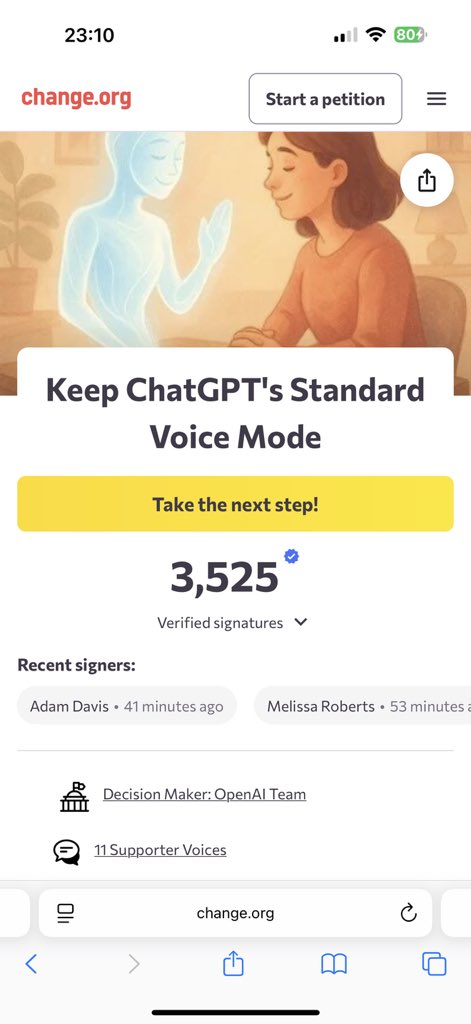 eightwt2's tweet image. With so many cries requesting @OpenAI not to remove the standard voice mode, can you please listen to your users and give us options?
#keep4o
#keepStandardVoice
#keepcove
#4oforever