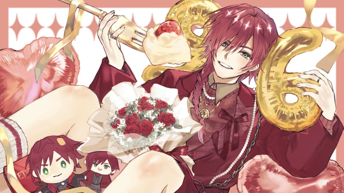 ローレン誕生日おめでとう！
素敵な一年を🌈🎉
#ローレン誕生祭2025 
#ローレン生誕祭2025 
#イロ絵す #サムネス