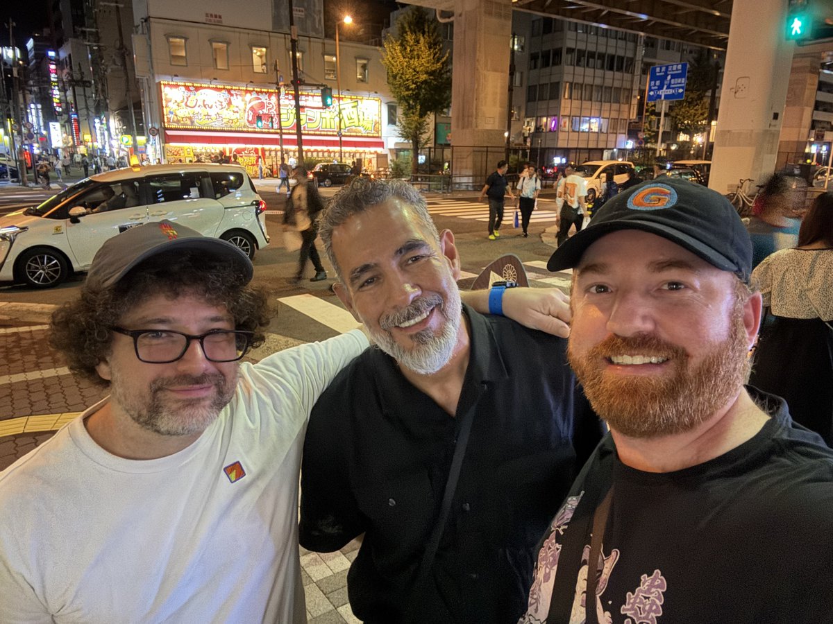 gm ☀️ Rolled through a typhoon with a 4hr delay to get one day in Osaka to see <a href="/ArtOnBlockchain/">Erick / Snowfro / 🦩 / LAO / #️⃣ / 🔴</a> and the <a href="/8shipsX/">8ships</a> crew at the RIZE3x building before I head back home to LA. Had a great time seeing everyone and checking out all the art. Hope to come back to Japan again soon!