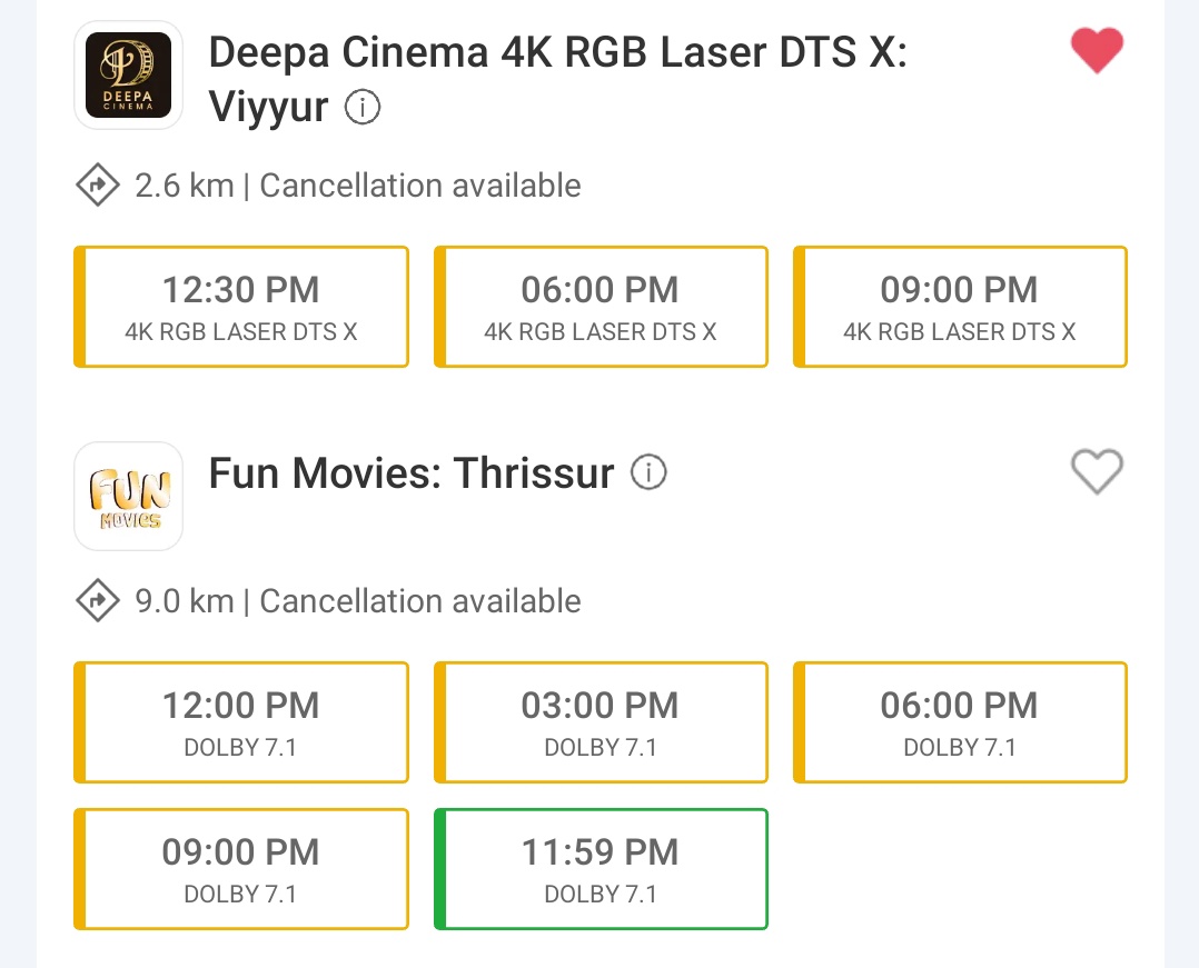 #Hridayapoorvam Thrissur City Tomorrow 🔥🔥🔥

All Shows Almost Full 💥💥💥

Excellent Saturday &amp; Sunday Loading 🤞🤞🤞

Thiruvonam Day 🥵🥵🥵

#Mohanlal