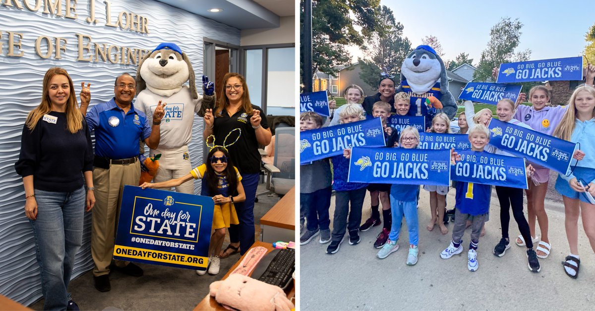 sdstateloyalty's tweet photo. What a day! 💙💛

✔️5,850+ donors in 24 hrs
✔️$3 MILLION raised - a #OneDayforSTATE record
✔️Countless moments of #SDState pride + generosity
✔️Life-changing impact for our Jackrabbits

Jackrabbit Nation is truly something special.

View initial results: https://t.co/xUBTUIAjAn https://t.co/1vA1X9zeGS