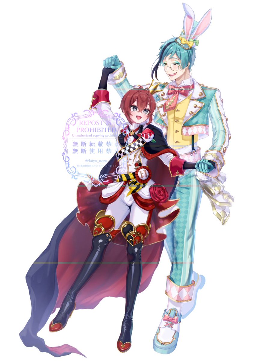 フロリド🦈🌹　
全身描いてる