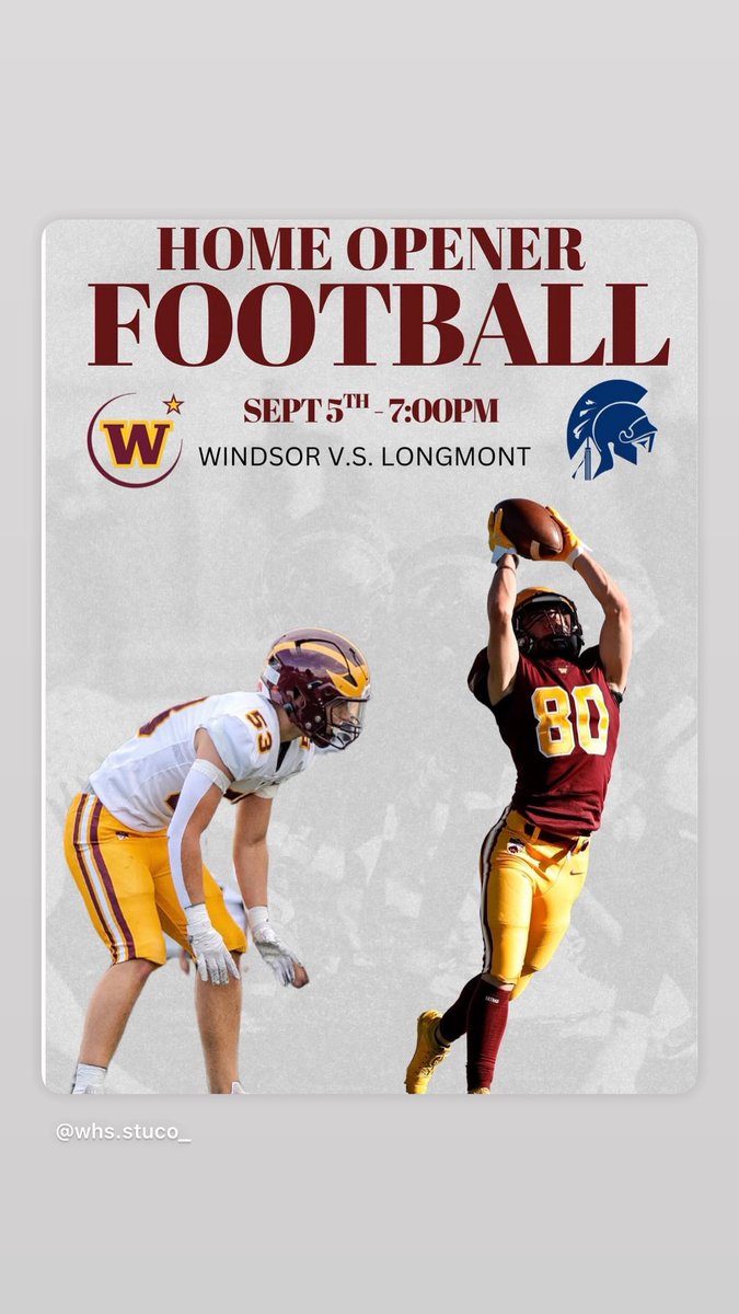 kaden_myers_72's tweet photo. Home opener under the lights tonight โ fired up and ready, letโs go! โก๏ธ@GoTrojanNation FB v @WindsorFB
๐ Longmont HS
๐ WHS (HJ Dudley Stadium)
โฐ TODAY AT 7 PM
#WEEK2 #GoZards @SixZeroAcademy
@PrepRedzone @PrepZoneCO
@on3 @247Sports
@HawkeyeFootball @HuskerFootball @UNC_BearsFB @CSUFootball @CUBuffsFootball @wyo_football
#OLINE #bigblocksbigplays