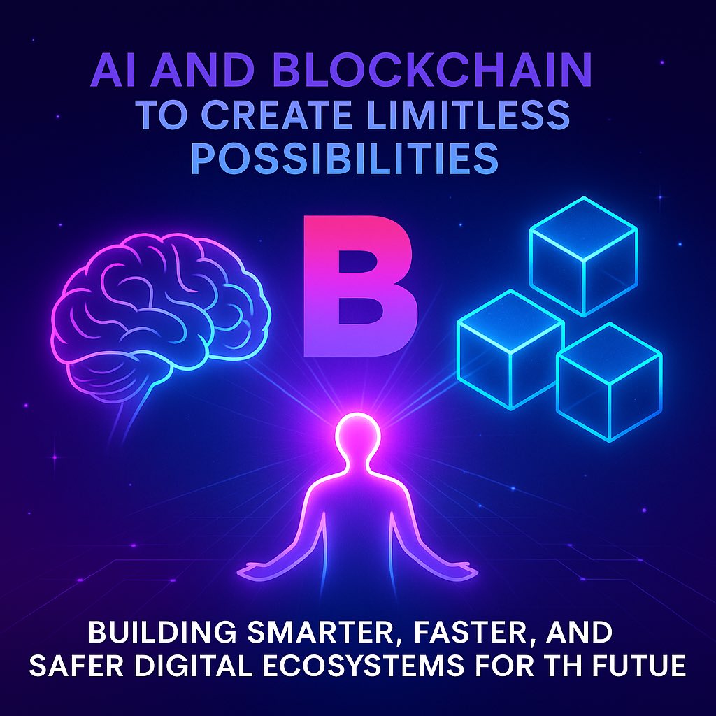 ByteBanditas's tweet photo. ⚡ True innovation happens when technology and people grow together.
🧠 AI learns from data.
🔗 Blockchain secures the system.
💜 Together, they build a smarter and more connected world.

#BYTE #AI #Blockchain #Innovation #FutureReady https://t.co/bP3VErFPwv
