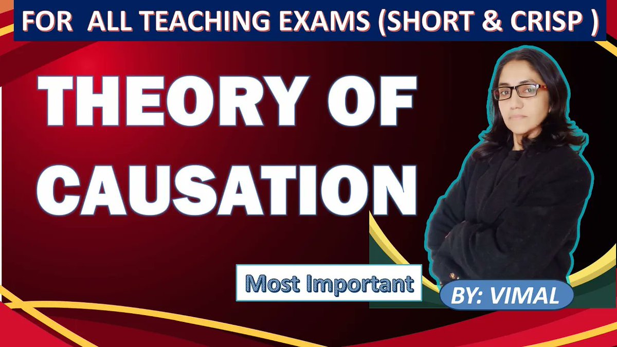 Education_Vimal's tweet image. THEORY OF CAUSATION   | SANKHYA PHILOSOPHY | FOR UGC NET EDUCATION, M.Ed., B.Ed. @EDUCATION   CLASSESS: youtu.be/EPSBYPoFNKc
 
    #UGCNET #CTET #DSSSB #KVS #NVS #NEET #REET #Teacher #lecturer #professor   #education #classes #teaching #learning #educationmatters #Tutorial
