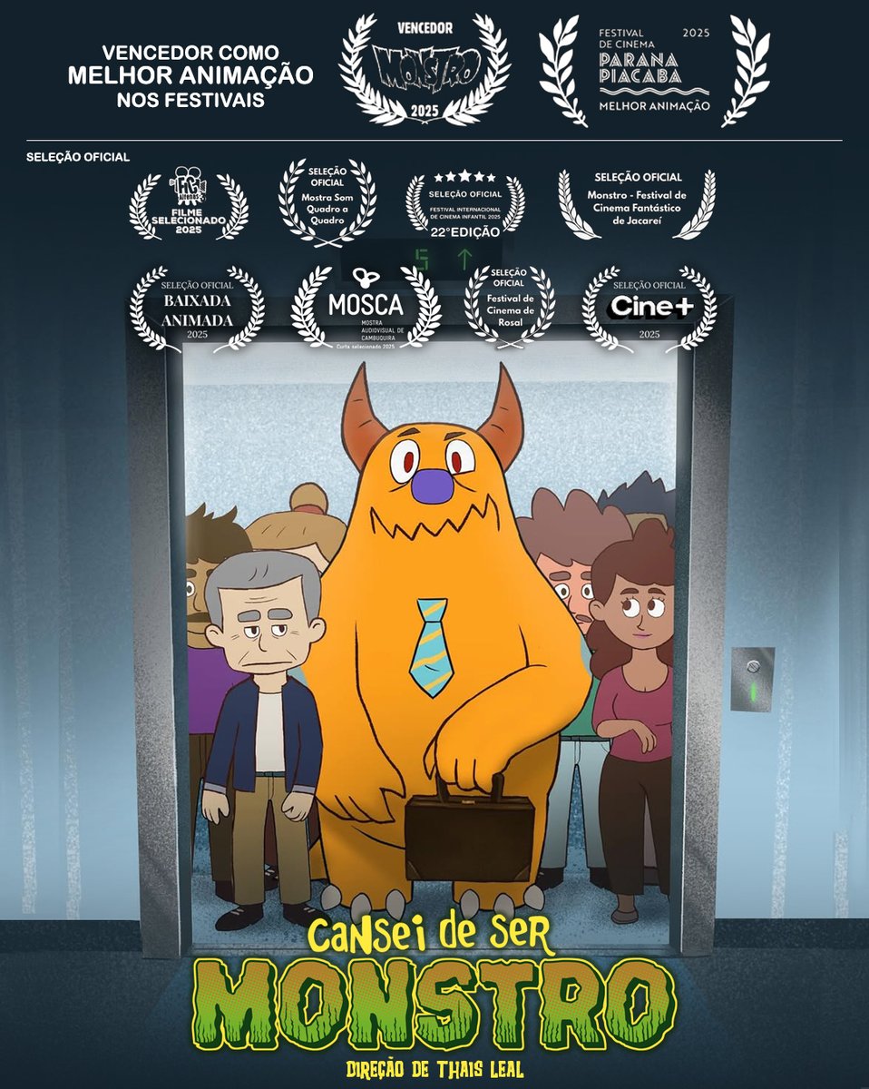 Minha HQ Cansei de Ser Monstro virou curta de animação dirigido por Thais Leal, musa talentosa que ilustrou a HQ homônima. Exibido em festivais, o curta já recebeu dois prêmio: Melhor Animação do Festival de Cinema de Paranapiacaba e no Festival de Cinema Fantástico de Jacareí.