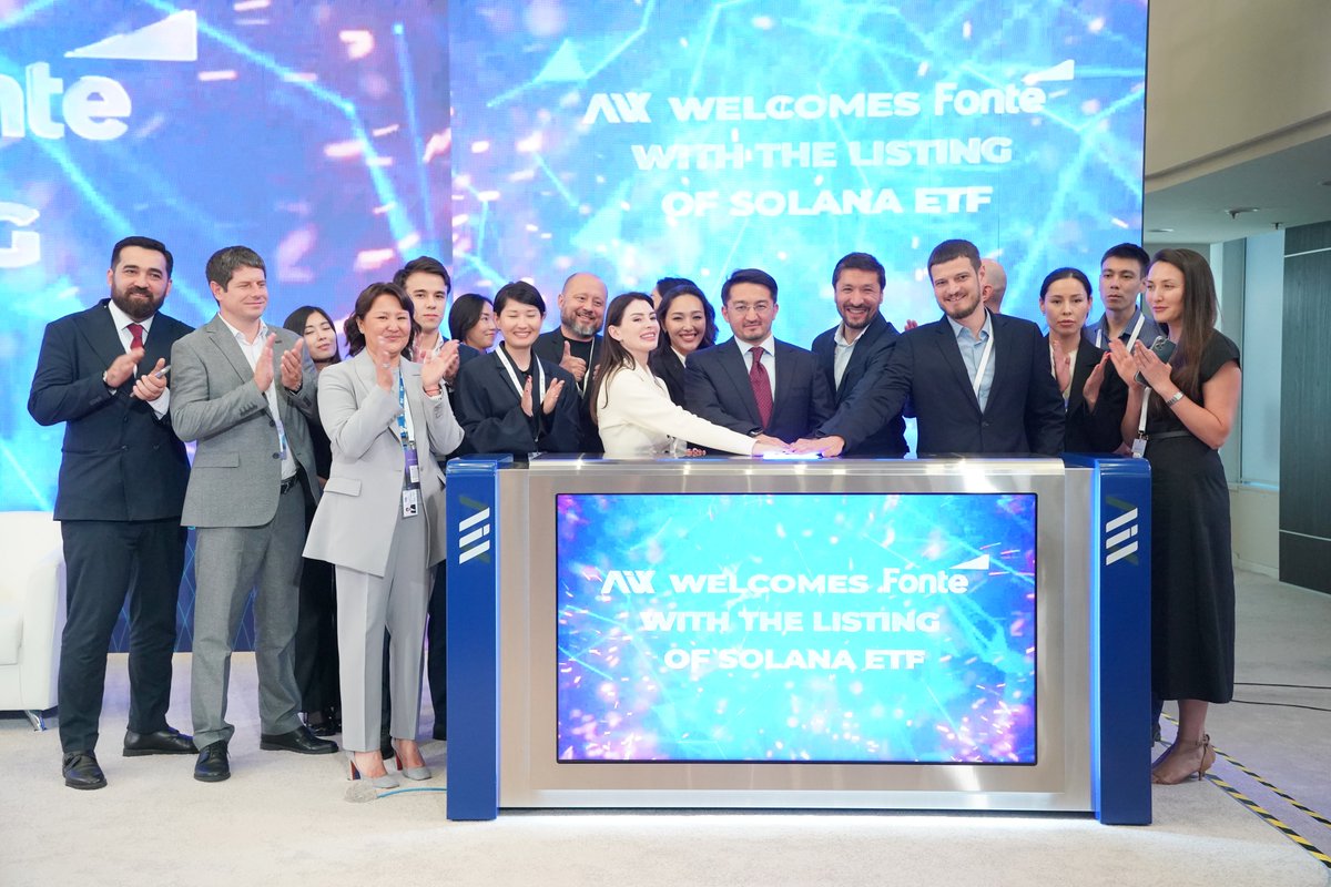 solana's tweet photo. Fonte’s SETF includes:

> Regulated international exposure to SOL
> Built-in staking yield
> Licensed custody by BitGo

Kazakhstan hosts one of the most crypto-forward jurisdictions on earth, and this marks a big step towards making Solana accessible across global markets. https://t.co/5mCxmMaqeL