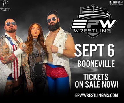 THE INITIATIVE SPEAKS 
"We’re not here to be liked. Failed Americans—we see you. It’s time to do better, get better, and BE better. This Saturday, Booneville becomes ground zero." epwwrestlingms.com Use code STORM for $3 OFF per ticket! 
#TheInitiative #EPWWrestling