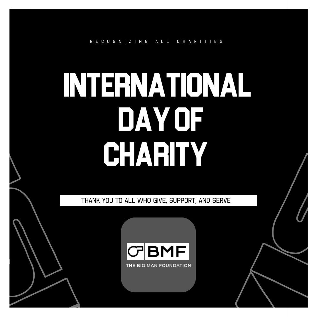 BMF │ The Big Man Foundation (@thebigmanfound) on Twitter photo On this International Day of Charity, we’re grateful for the privilege to impact the lives of coaches and their families. Thank you for the generosity that makes our work possible. On this International Day of Charity, we’re grateful for the privilege to impact the lives of coaches and their families. Thank you for the generosity that makes our work possible.