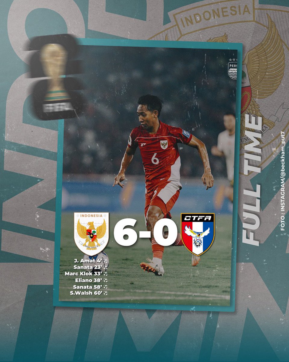 MANTAP GARUDAKU! 🦅🇮🇩

Timnas Indonesia sukses meraih kemenangan meyakinkan atas Timnas Taiwan dalam laga uji coba FIFA Matchday di Stadion Gelora Bung Tomo, Surabaya, Jumat (5/9/2025).