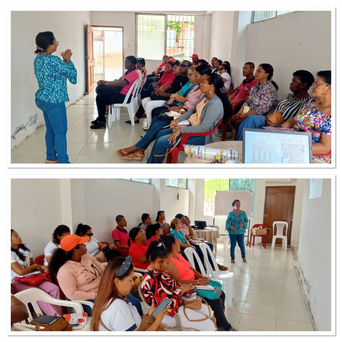 #4y5Sept Profesores y miembros del DECE de #Rioverde y sus parroquias rurales en taller: Detección temprana de la violencia sexual e incesto en el sistema educativo. Proyecto: Estrategia d lucha, articulación y empoderamiento p la prevención d la violencia machista