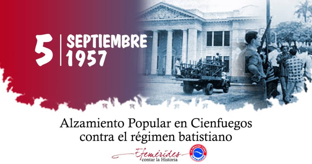 jefeaduanacuba's tweet photo. Presente la @AduanaCien90771 en el acto de recordación por aniversario del heroico #Cienfuegos un 5 de septiembre de 1957
Tembló la tierra de los que convocaron el alzamiento que motivó  la lucha por #Cuba #LaLuchaNoHaCesado #CienfuegosXMásVictorias #AduanadeCuba https://t.co/GuJPgFmoJY