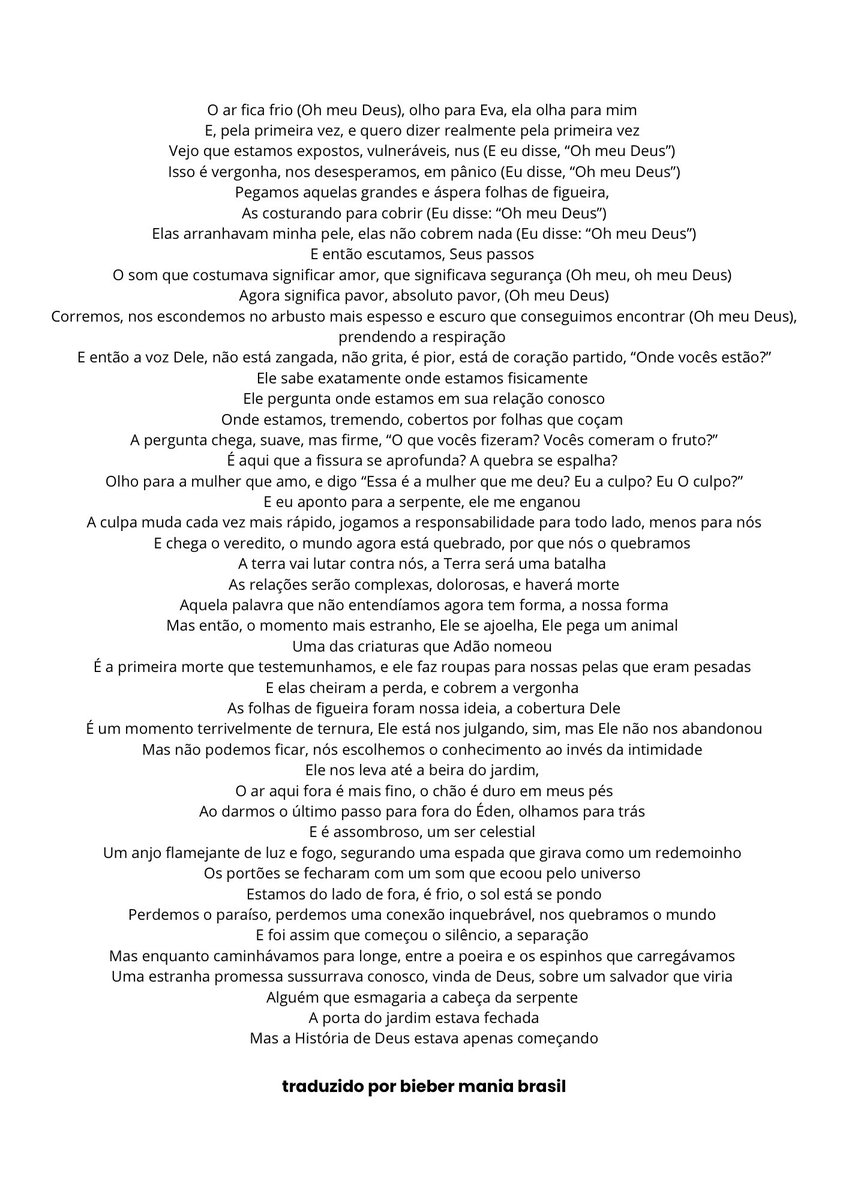 biebersmaniabr's tweet photo. [TRADUÇÃO]: “Story Of God” por Justin Bieber. https://t.co/4F2gHBfhoQ