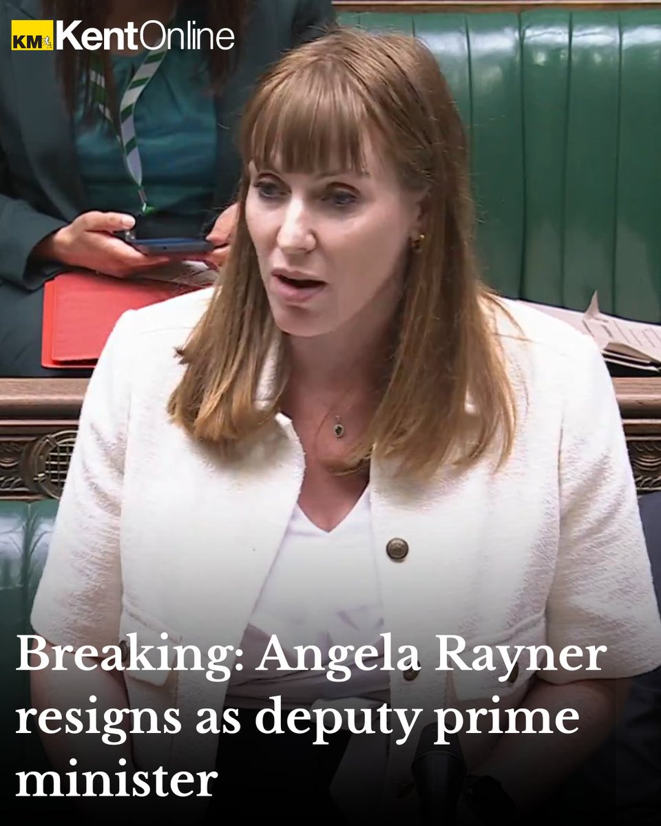BREAKING: Angela Rayner resigns as deputy prime minister over failure to pay enough tax on flat
More as we have it...
