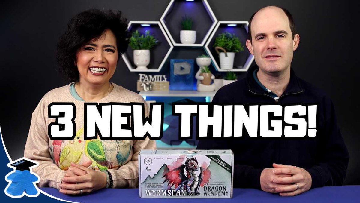 MeepleU's tweet image. The top 3 new things that #Wyrmspan Dragon Academy new expansion brings, and what we think! 
youtu.be/SDuqDVM1weI
@stonemaiergames