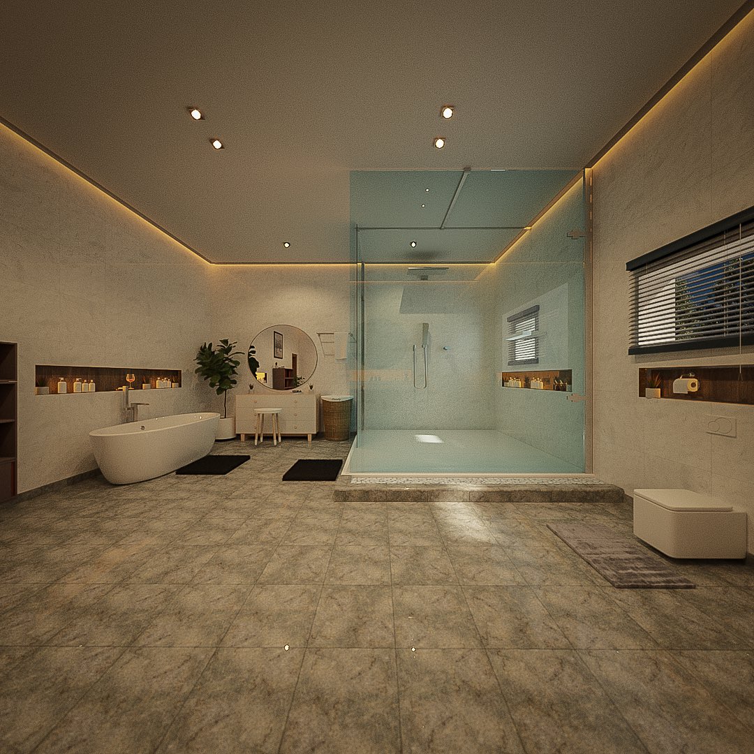 mr_emmanuelll's tweet photo. Trebla  X  SOC Integrated Services Ltd.

SOC - Master’s Bathroom 🌱 
#Draft

Designed and Visualized by_ @mr_emmanuelll 

Consultants - SOC Integrated Services Ltd.

https://t.co/8xTR9Cdnl0

 #Trebla 🌱 #modernbathroomdesign  #ModernBathroom #photorealism #Thinktrebla #architect https://t.co/a2kAqnOKfp