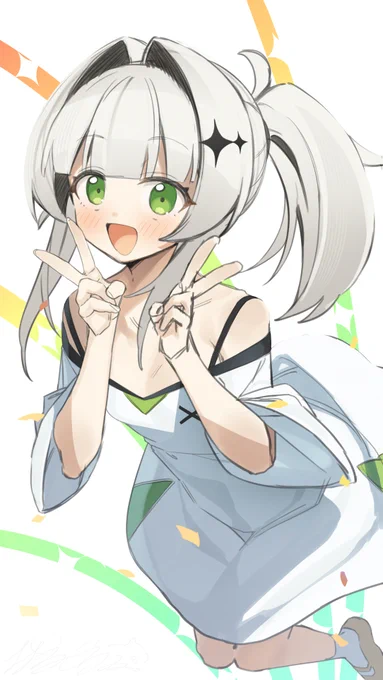 クロワちゃん新スタイル記念イラストでい! 純真無垢なクロワちゃんもよろしく!!!
