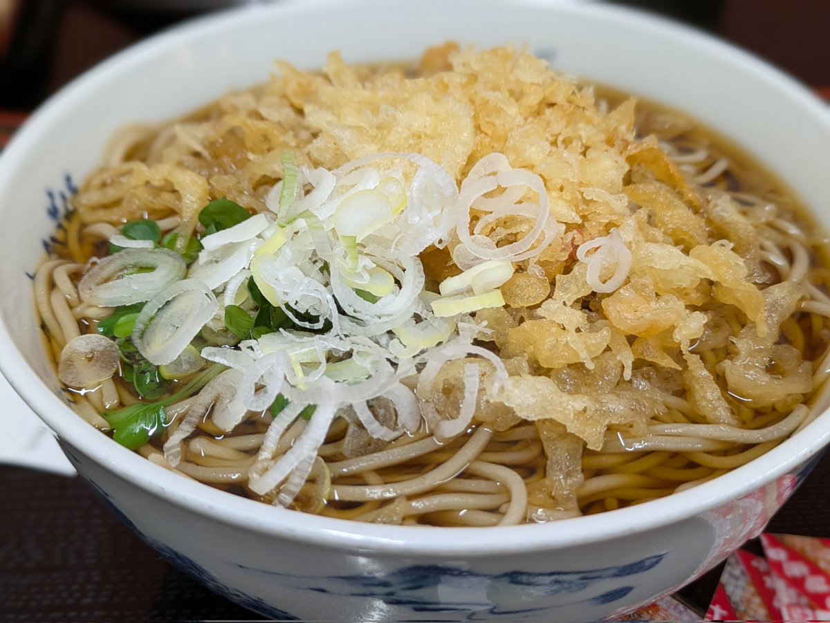 今夜は味奈登庵でお蕎麦よ!天かすかけ放題よ!