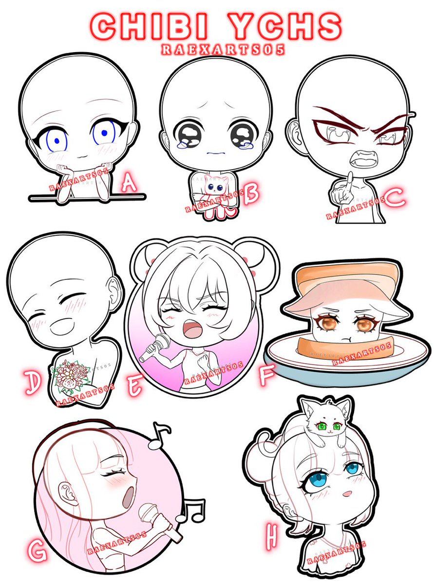 Raexarts05's tweet photo. Chibi YCH's OPEN
$8 USD each ($10 for D and H Poses)
MOP: Paypal
TAT: 3-5 Days
TOS and samples: https://t.co/NoCZhmIWe6
Feel free to PM or comment below if interested~
Or commission me on VGen: https://t.co/SkafFiRr2u

#ychcommission #commissionsareopen #chibiart #opencommissions https://t.co/Jz4T7bkp1s