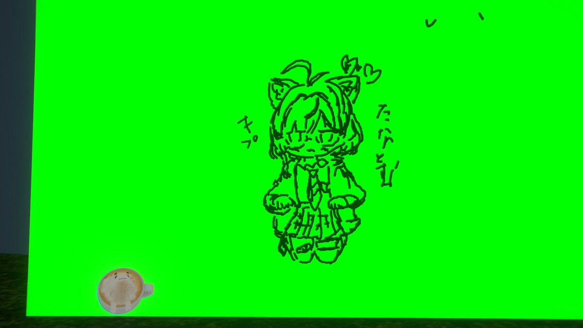 フレンドさんが描いてくれたよ！ありがとう！！
めっちゃ上達しててびっくりした！！