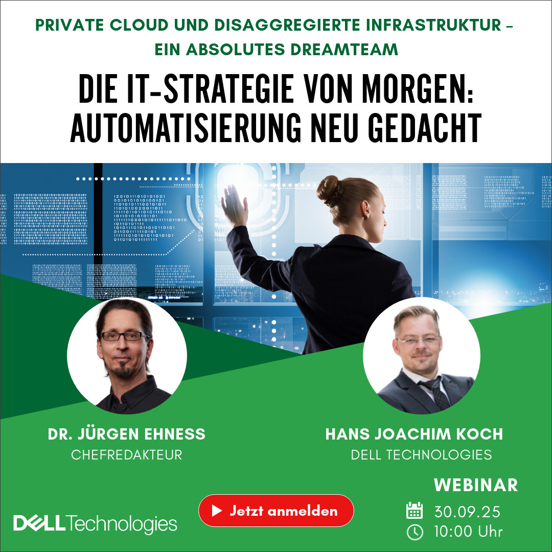 Storage-Insider (@storageinsider) on Twitter photo SAVE THE DATE 
Live-Webinar | 30.09. | 10.00 Uhr <a href="/DellTechDE/">Dell Technologies Deutschland</a> 
Sehen Sie praxisnahe Ansätze, um Ihr IT Lifecycle Management zu automatisieren – und wie hier eine private Cloud ins Spiel kommt.
Jetzt kostenfrei anmelden: voge.ly/vglY9SA/ SAVE THE DATE 
Live-Webinar | 30.09. | 10.00 Uhr <a href="/DellTechDE/">Dell Technologies Deutschland</a> 
Sehen Sie praxisnahe Ansätze, um Ihr IT Lifecycle Management zu automatisieren – und wie hier eine private Cloud ins Spiel kommt.
Jetzt kostenfrei anmelden: voge.ly/vglY9SA/