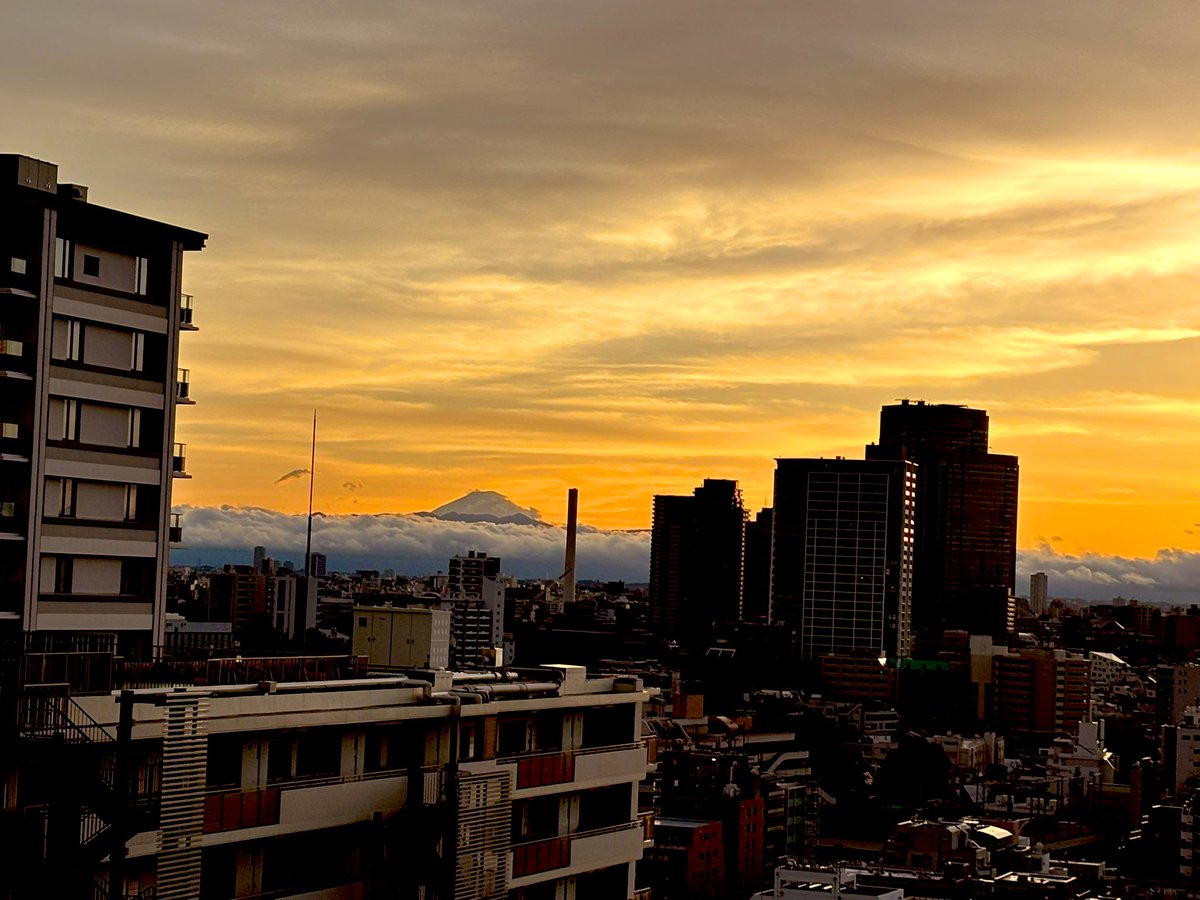 shoegal__m's tweet photo. 今日の東京は台風🗼
お陰で、自宅から富士山が久しぶりに見えました🗻そしてヤクルトの神宮花火も🎆
夏も終わりますね🤍

シャッターのタイミング悪すぎるけど🎇🫶

#富士山
#MountFuji 
#Tokyo
#東京 https://t.co/Wagmg5S6jQ