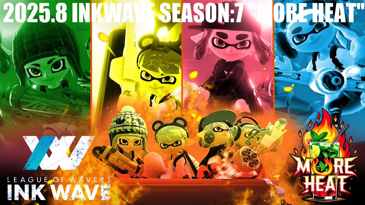 rollerman_sp's tweet photo. MORE HEAT (モヒート)
INK WAVE season7 ㊗️完走

最高に熱い夏だったぜーーー！
ありがとうMORE HEATーーー！
ありがとうINK WAVEーーー！

#IWベストメモリー賞 https://t.co/pSJcf58CJN