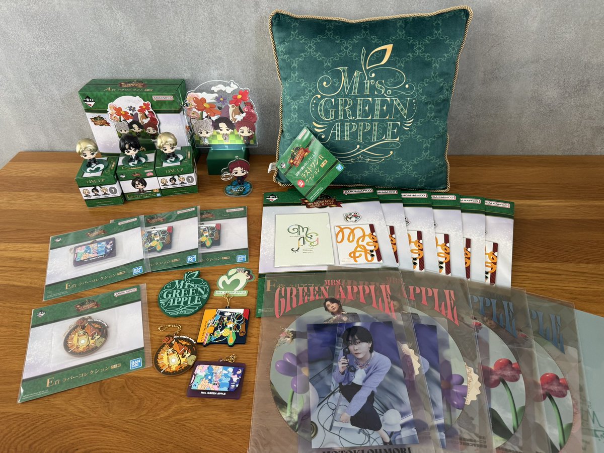 Mrs. GREEN APPLE 一番くじ ラストワン賞 クッション Mrs. GREEN 一番