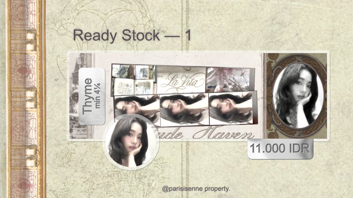 parisisenne's tweet photo. Repost would be very appreciated 🤍

﹙🦢 ࣪ ⊹ ֶָ Ready Stock﹚hii aku ada dua layout karina terbaru! price tertera di pict yaa, free re-text! hit me up if you're interested ♡ 

#zonauang https://t.co/ozKkjCKtHE