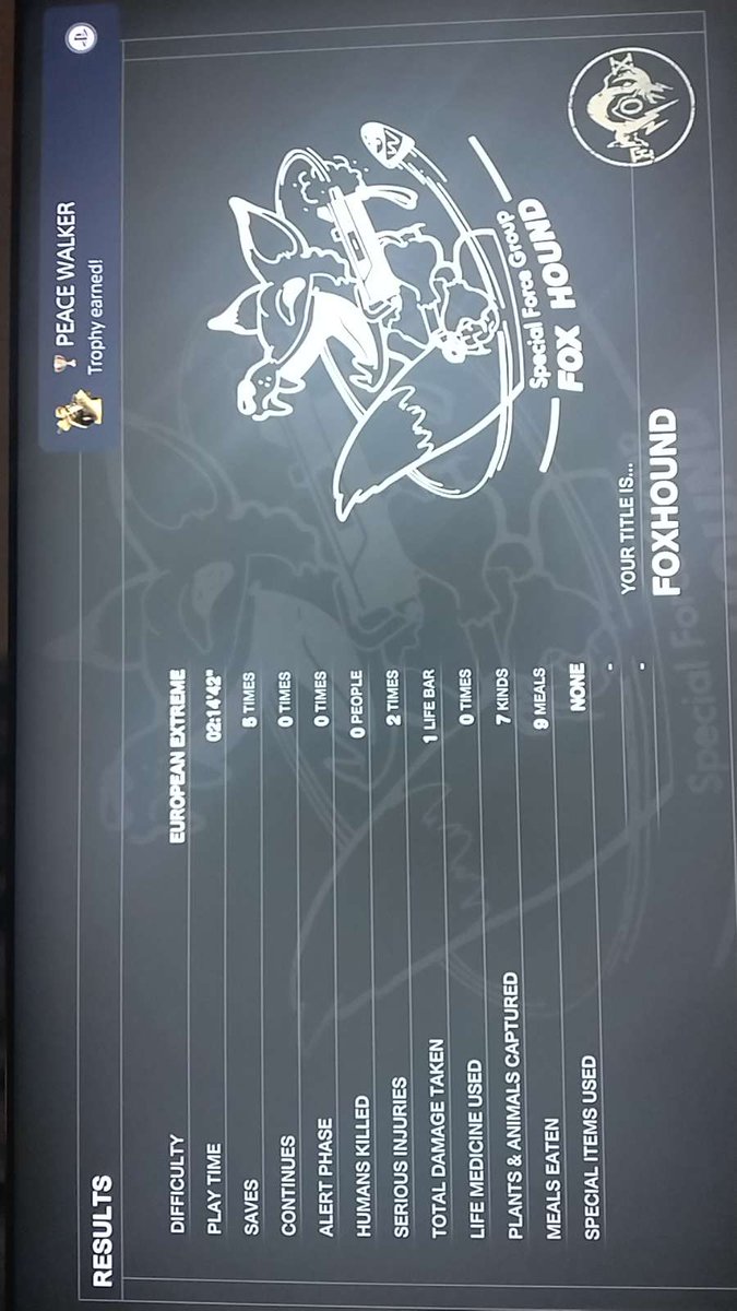 Foxhound achieved 🫡