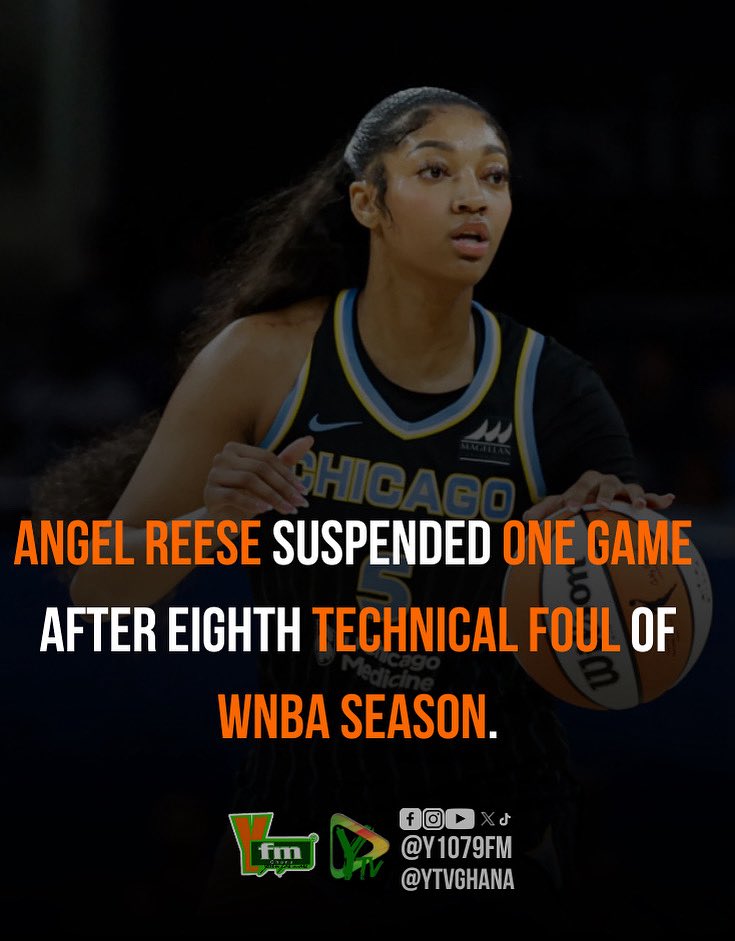 Y1079FM's tweet photo. Chicago Sky rookie star Angel Reese has been suspended for one game without pay after eighth technical foul of the WNBA season.
#YUpdates
#DigiTrends https://t.co/g6GuC2vl10