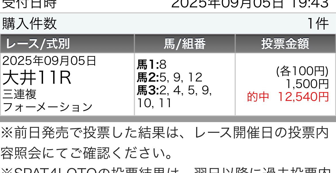 pd_issy's tweet photo. シザーハンズ🏇✨✨✨
3連単は9.12で迷って正解選べた😭 https://t.co/eHkHeeIfWb
