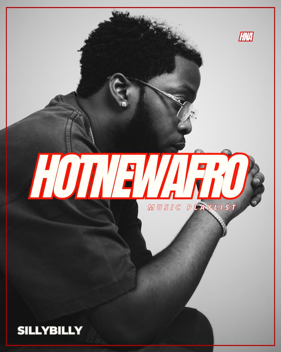 HotNewAfro's tweet photo. Back again with another edition of the HNA New Music Friday Playlist.

This playlist is your ultimate vibe guide to start the weekend on the right note. 🎶🔥

Cover : Silly Billy 

Listen - https://t.co/84npUQeci0 https://t.co/isMnjWSLtd