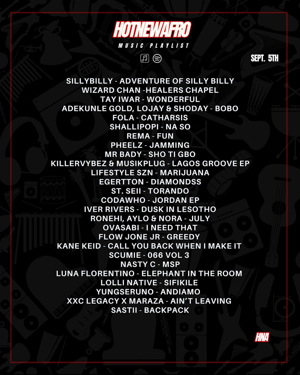 HotNewAfro's tweet photo. Back again with another edition of the HNA New Music Friday Playlist.

This playlist is your ultimate vibe guide to start the weekend on the right note. 🎶🔥

Cover : Silly Billy 

Listen - https://t.co/84npUQeci0 https://t.co/isMnjWSLtd