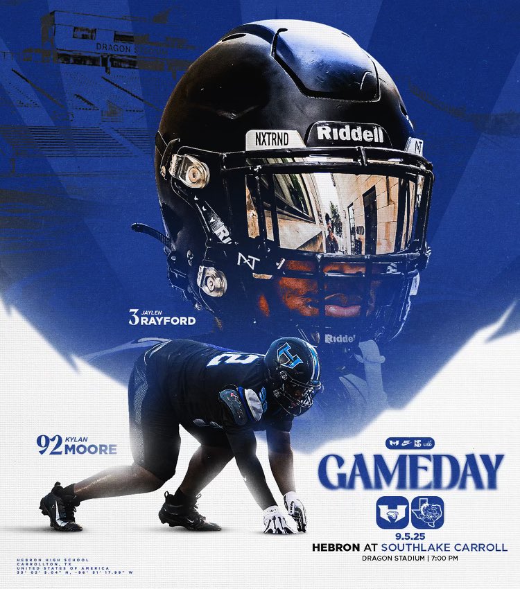 Week 2️⃣ 

🆚 Southlake Carroll 

🏟️ Dragon Stadium

⏰ 7pm 

🎟️ tinyurl.com/southlaketix

#HPND | #BTW | #BELIEVE