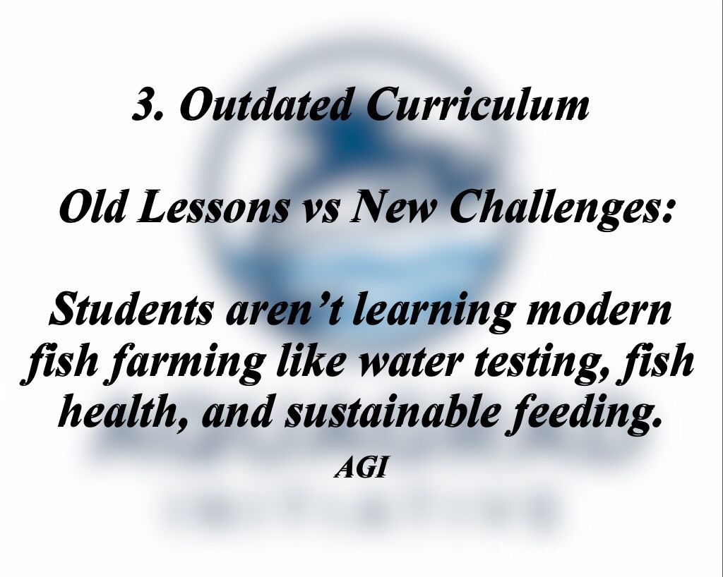 TheAquaGrad's tweet photo. From pond to classroom, Nigeria’s aquaculture future depends on what we teach today!!

Dive into the 5 critical gaps holding back progress in Aquaculture Education!! https://t.co/fL8ZhyJfSR