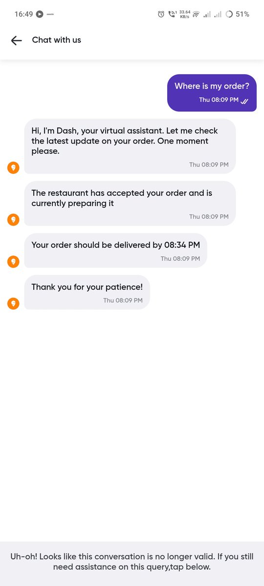 dinesh092403's tweet photo. Hey @Swiggy, I ordered veg fried rice at 8.08 PM with an ETA of 8.34 PM, but it was delivered only at 8.50 PM — 16 minutes late! This delay is unacceptable. I expect a full refund for this order. Very disappointing service. #Swiggy #latedelivery https://t.co/g34Ewj30JT