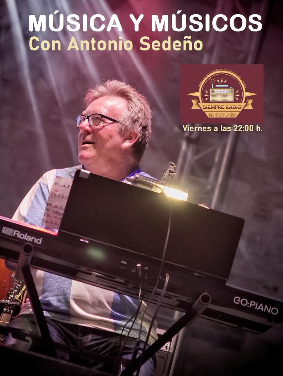 ESTRENAMOS NUEVO PROGRAMA EN SIEMPRE RADIO FM:
"MÚSICA Y MÚSICOS", DIRIGIDO POR EL CATANTE Y COMPOSITOR ANTONIO SEDEÑO. CONOCE A FONDO Y EN TODAS SUS VERTIENTES A LOS MÚSICOS DE NUESTRO PAÍS.
TODOS LOS VIERNES A LAS 22:00h.
zeno.fm/radio/siemprer…