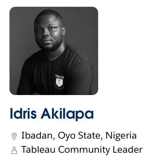 Lagos Tableau User Group tweet media