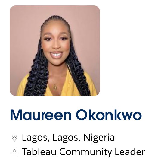 Lagos Tableau User Group tweet media