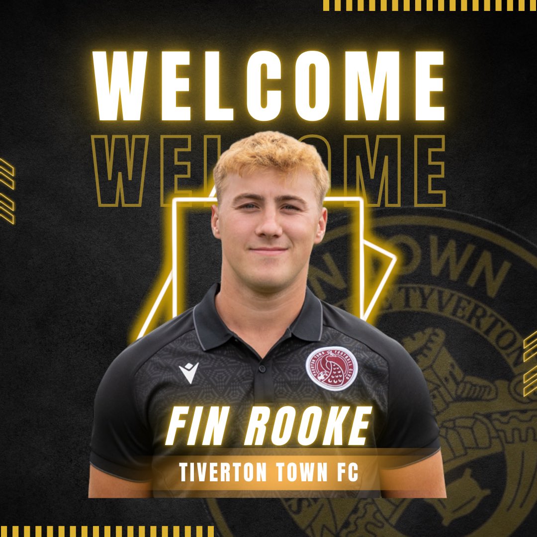 tivertontownfc's tweet photo. Fin Rooke joins The Yellows

Tiverton Town are delighted to announce the signing of talented forward/midfield player, Fin Rooke from Taunton Town.

Fin joined The Peacocks at the start of this season after an impressive stint at our neighbours, Willand Rovers, where notched up double figures in both goals and assists.

Fin has spent a part of this season, dual registered with Taunton Town and Sidmouth Town, recently linking up well with Zack Williams, providing an assist for the Tiverton Town player in Sidmouth’s match against Buckland Athletic, scoring for himself in Sidmouth’s 0-5 dismantling of Saltash United.

Asa Hall, Tiverton Town manager had this to say on the signing;

‘Fin was on our radar as soon as we knew we would be taking the roles into this season, and Stevie and I are really glad to get it over the line and bring Fin to The Slee Blackwell Stadium this season.’

Going to say;

‘It’s clear that we’ve got a focus on bringing in young, local talent and Fin ticks all those boxes for us’

Tiverton Town would also like to thank Taunton Town for their assistance with this signing.

Welcome to Tiverton, Fin Rooke 💛

#OneTownOneTeamOneTivvy💛